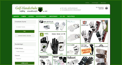 Desktop Screenshot of golf-handschuhe.de