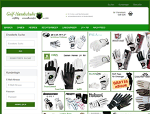 Tablet Screenshot of golf-handschuhe.de